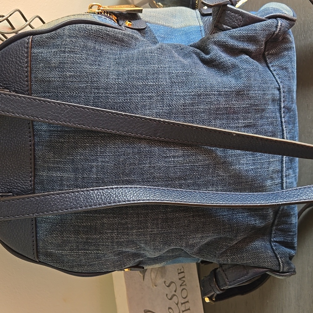 Michael Kors Denim Patchwork Backpack - image 6